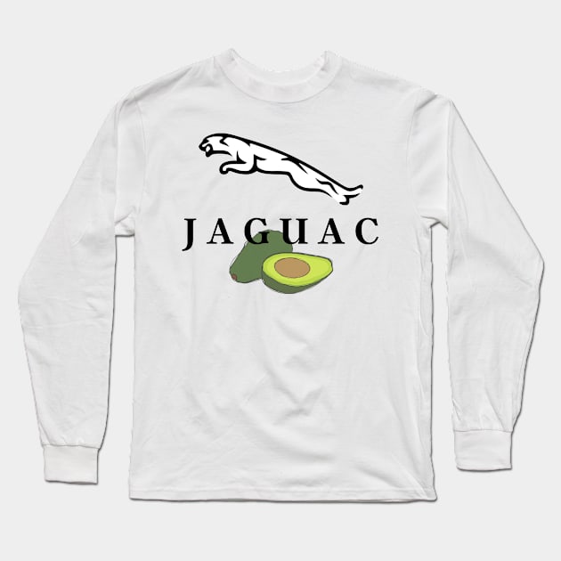 Jaguac - Avocado Jaguar Long Sleeve T-Shirt by VeganShirtly